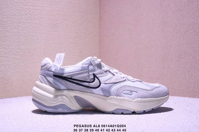 真标耐克Nk Air Pegasus Al8舒适百搭耐磨透气低帮跑步鞋时尚厚底老爹鞋 专为跑者打造的熟悉弹力脚感再度回归 助你攻克各种目标 再不然 也能为你增添