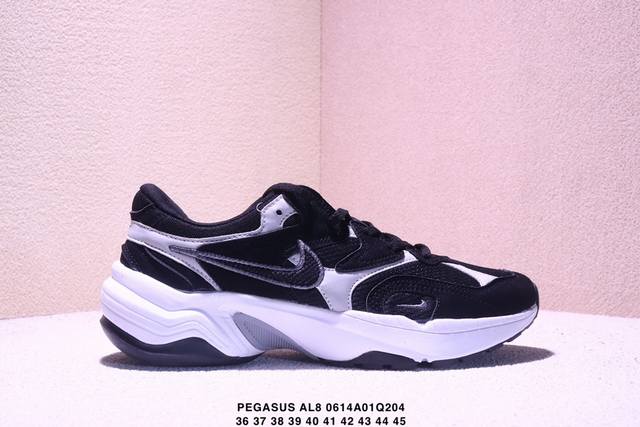 真标耐克Nk Air Pegasus Al8舒适百搭耐磨透气低帮跑步鞋时尚厚底老爹鞋 专为跑者打造的熟悉弹力脚感再度回归 助你攻克各种目标 再不然 也能为你增添