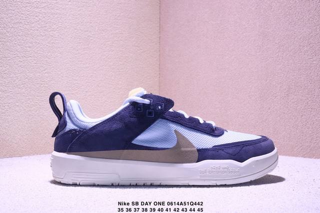 Nike Sb Day One Sb Day One 休闲百搭舒适 防滑减震 板鞋 闪电蓝 紫蓝 帆白 卡其 Xm0614Q442