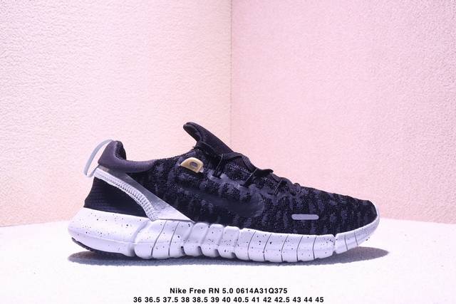 公司级Nike Free Rn 5.0 Next Nature 5.0赤足环保系列针织轻便透气袜套式休闲运动慢跑鞋 货号:Cz1884-101 尺码：36 36