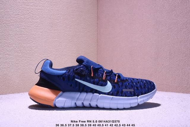 公司级Nike Free Rn 5.0 Next Nature 5.0赤足环保系列针织轻便透气袜套式休闲运动慢跑鞋 货号:Cz1884-101 尺码：36 36