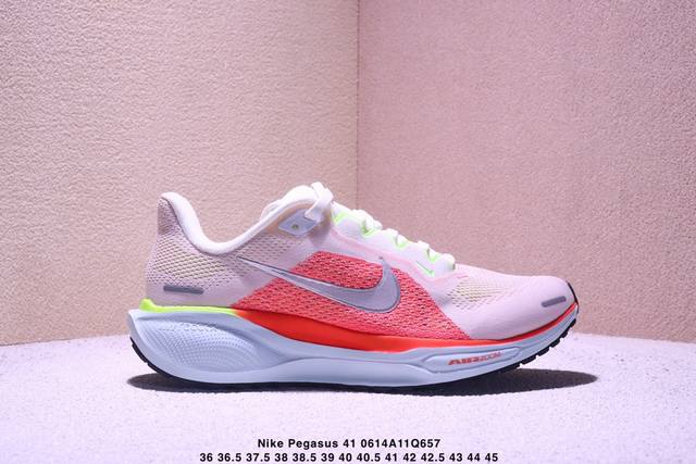 Nike 耐克 原楦原纸版数据开发，采用全新热熔工艺组合双层超轻透气网织布鞋面材质，内里嵌入定型海绵，全掌型 Reactx 泡绵中底，外置防滑耐磨橡胶底片颠覆式
