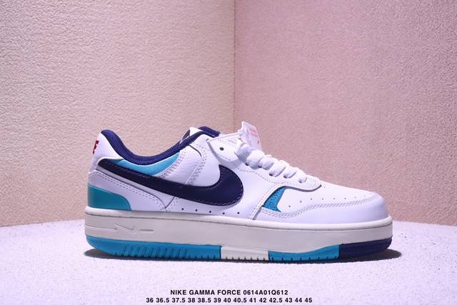 耐克W Nike Gamma Force兼顾舒适脚感和出众风范，演绎匠心之作。结构性的支撑贴合感结合复古篮球设计，塑就场外全明星风范。 货号：Fq2766- 尺