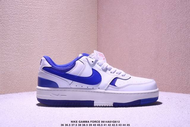 耐克W Nike Gamma Force兼顾舒适脚感和出众风范，演绎匠心之作。结构性的支撑贴合感结合复古篮球设计，塑就场外全明星风范。 货号：Fq2766- 尺