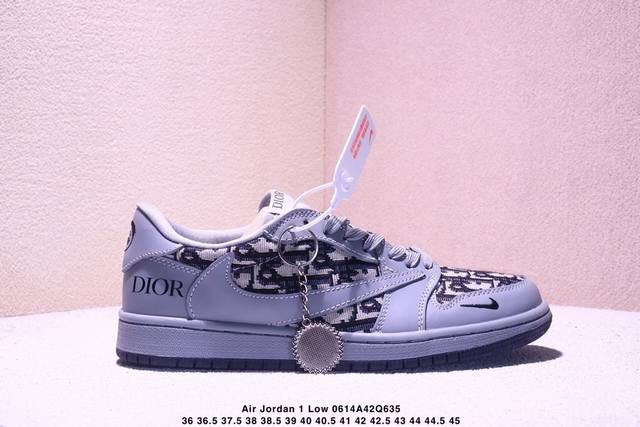 海外爆款限量发售！Travis Scott X Fragment Design X Jordan Air Jordan 1 Low Og Sp “迪奥联名 化石