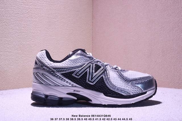 真标带半码 新百伦 Nb New Balance 860 V2复古干禧春夏运动舒适网布减震低帮跑步鞋，采用开放式透气网布鞋面，结合Abzorb中底与N-Ergy