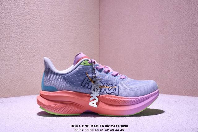 公司级Hoka One One Mach 6 低帮专业越野跑步鞋 实拍首发 相较于前几代Mafate包裹感更好 跟其他系列比起来更加舒适 鞋底防滑性能在下坡的石