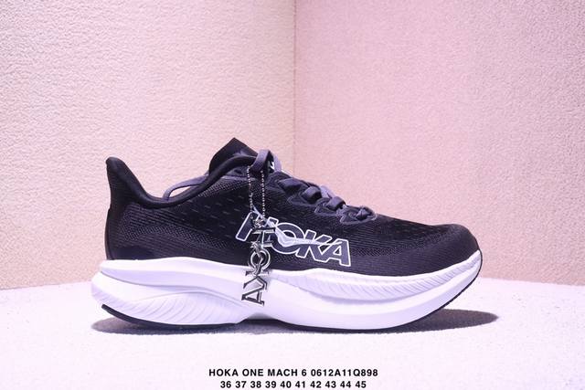 公司级Hoka One One Mach 6 低帮专业越野跑步鞋 实拍首发 相较于前几代Mafate包裹感更好 跟其他系列比起来更加舒适 鞋底防滑性能在下坡的石
