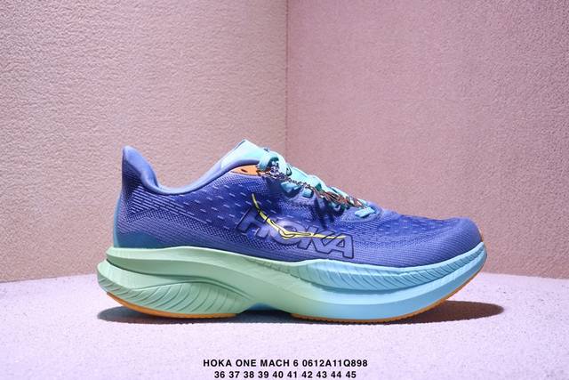 公司级Hoka One One Mach 6 低帮专业越野跑步鞋 实拍首发 相较于前几代Mafate包裹感更好 跟其他系列比起来更加舒适 鞋底防滑性能在下坡的石
