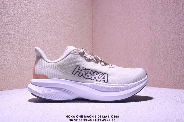 公司级Hoka One One Mach 6 低帮专业越野跑步鞋 实拍首发 相较于前几代Mafate包裹感更好 跟其他系列比起来更加舒适 鞋底防滑性能在下坡的石