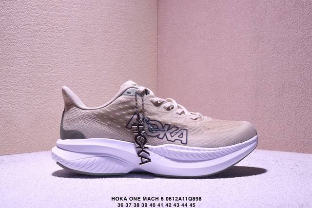 公司级Hoka One One Mach 6 低帮专业越野跑步鞋 实拍首发 相较于前几代Mafate包裹感更好 跟其他系列比起来更加舒适 鞋底防滑性能在下坡的石