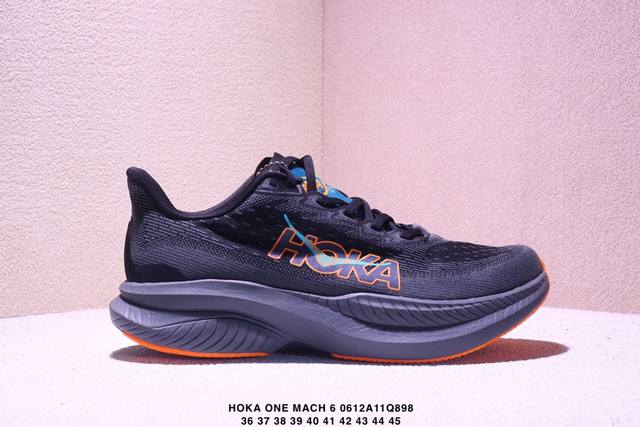 公司级Hoka One One Mach 6 低帮专业越野跑步鞋 实拍首发 相较于前几代Mafate包裹感更好 跟其他系列比起来更加舒适 鞋底防滑性能在下坡的石