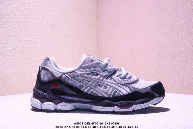 公司级Asics Gel-Nyc 亚瑟士 透气网眼鞋面 配合部分合成革材质 采用全新Ahar+橡胶材质 更加耐磨 货号: 3A383-024 尺码:36 37