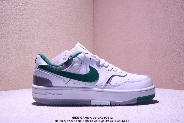 耐克W Nike Gamma Force兼顾舒适脚感和出众风范，演绎匠心之作。结构性的支撑贴合感结合复古篮球设计，塑就场外全明星风范。 货号：Fq2766- 尺