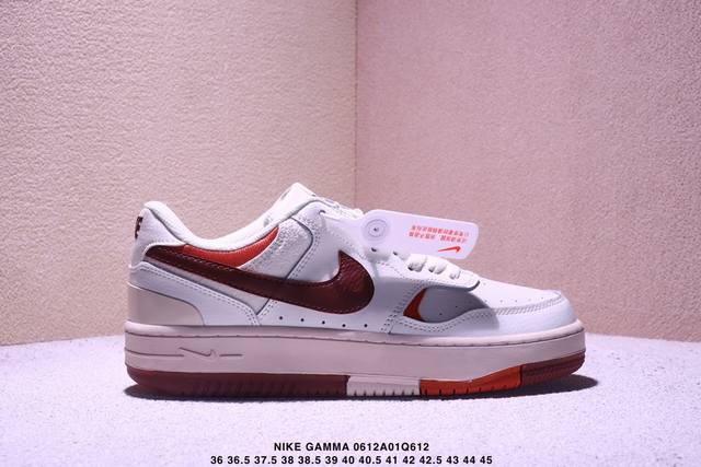 耐克W Nike Gamma Force兼顾舒适脚感和出众风范，演绎匠心之作。结构性的支撑贴合感结合复古篮球设计，塑就场外全明星风范。 货号：Fq2766- 尺