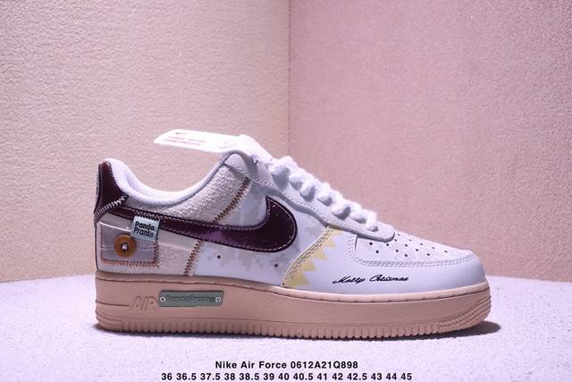 耐克 Nike Air Force 1 ’07 空军一号低帮百搭休闲运动板鞋。柔软、弹性十足的缓震性能和出色的中底设计，横跨复古与现代的外型结合，造就出风靡全球