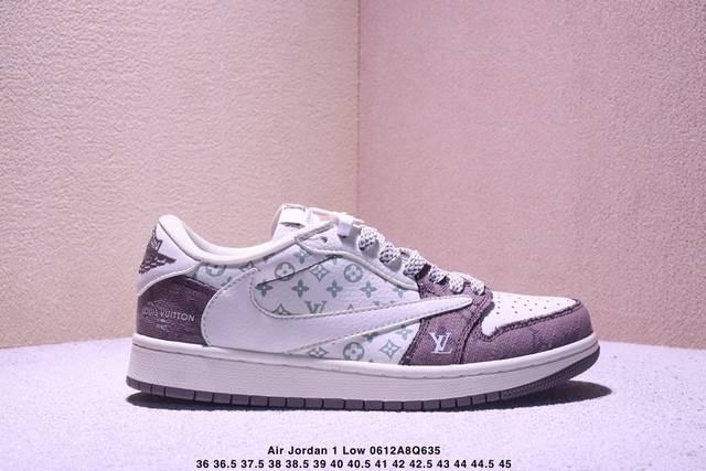 Travis Scott X Fragment Design X Jordan Air Jordan 1 Low Og Sp Mlb联名 “Ny黑印花” 多方联