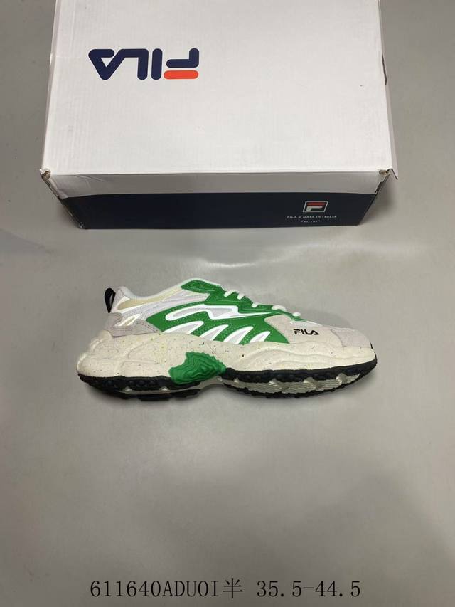 斐乐Fila Fila斐乐情侣款 新款蕨草复古百搭运动鞋 611640Aduoi半 35.5-44.5