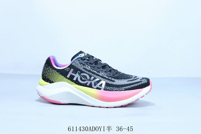 Hoka M Mach X 机能轻量缓震网面增高越野男女跑步鞋 611430Adoyi半 36-45