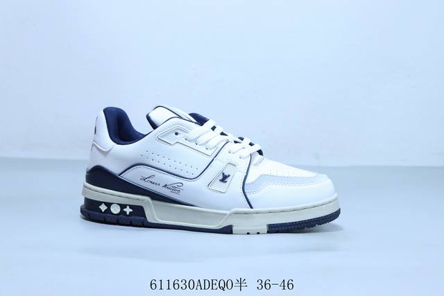 Lv路易威登Louis Vuitton Trainer Sneaker Low休闲运动文化百搭篮球鞋 611630Adeqo半 36-46