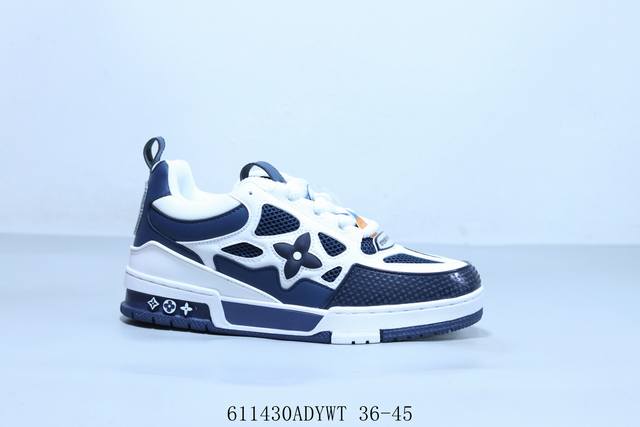 Lv路易威登Louis Vuitton Trainer Sneaker Low休闲运动文化百搭篮球鞋 611430Adywt 36-45