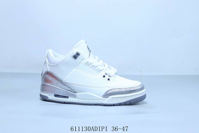乔丹Air Jordan 3 Retro 迈克尔 乔丹Aj3代中帮复古休闲运动文化篮球鞋 611 Adipi 36-47