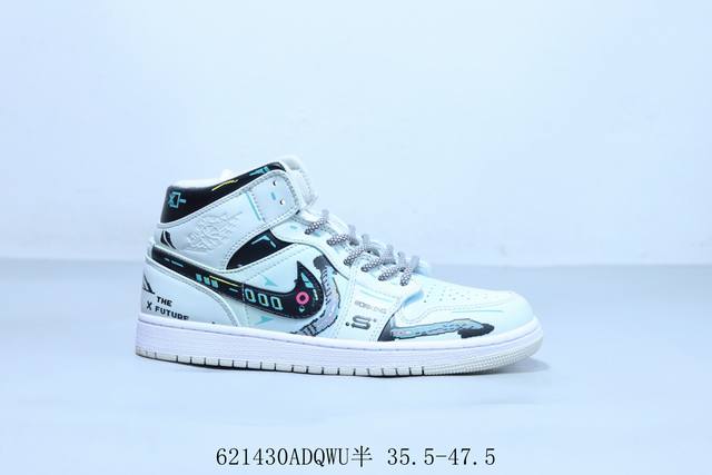 乔丹Air Jordan 1 Low Aj1 乔1高帮复古文化休闲运动篮球鞋机甲 货号 554724-082 621430Adqwu半 35.5-47.5