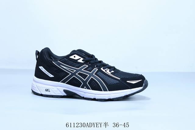 亚瑟士Asics Gel Venture 6代低帮城市休闲运动跑步鞋 611230Adyey半 36-45