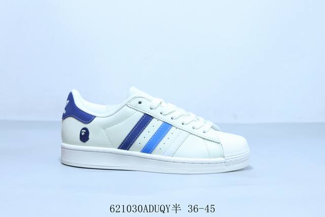 阿迪达斯Adidas Originals Superstar防滑耐磨轻便透气 低帮 贝壳头板鞋 货号 Hs3078 6 30Aduqy半 36-45