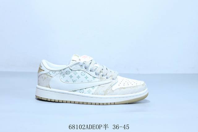 乔丹Air Jordan 1 Low Aj1 乔1低帮复古文化休闲运动篮球鞋倒勾 货号 Sj2068-005 68102Adeop半 36-45