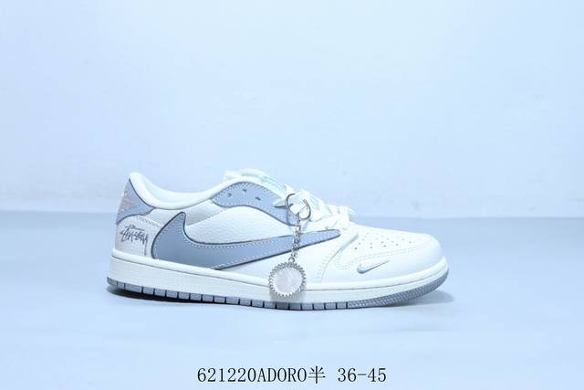 乔丹Air Jordan 1 Low Aj1 乔1低帮复古文化休闲运动篮球鞋倒勾 货号 Xb1979-002 621 Adoro半 36-45
