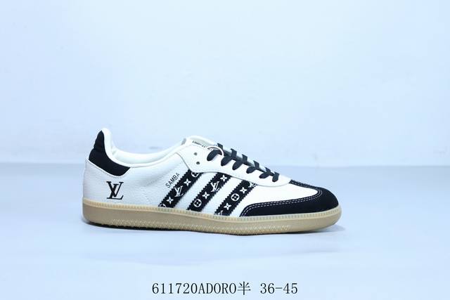 阿迪达斯三叶草Adidas Originals Samba Vegan Og”Spd“桑巴舞系列绅士德训足球风百搭低帮休闲运动板鞋 货号 Dx0003 6117