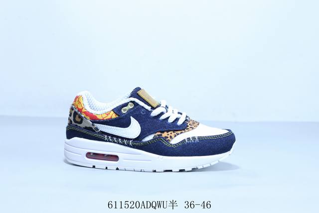 耐克 Nike Air Max 1 Prm 小气垫复古休闲跑步鞋 611520Adqwu半 36-46