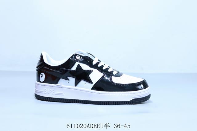 Bape Star To Low 纯原配色 明星同款 经典猿人头 空军 低帮运动休闲板鞋 6 20Adeeu半 36-45