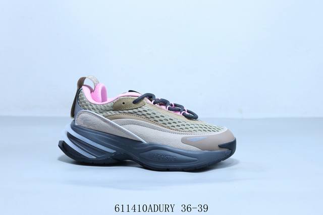 Lacoste法国鳄鱼23春夏L003 Neo老爹鞋跑步运动鞋 611410Adury 36-39