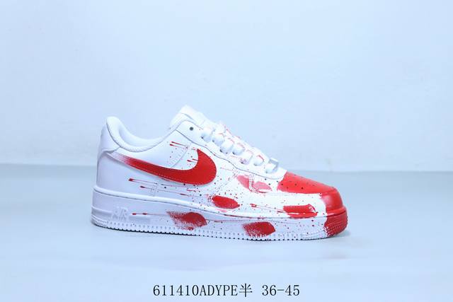 耐克 Nike Air Force 1 Af1耐克 低帮空军一号休闲板鞋 货号 Cw2288-111 611410Adype半 36-45