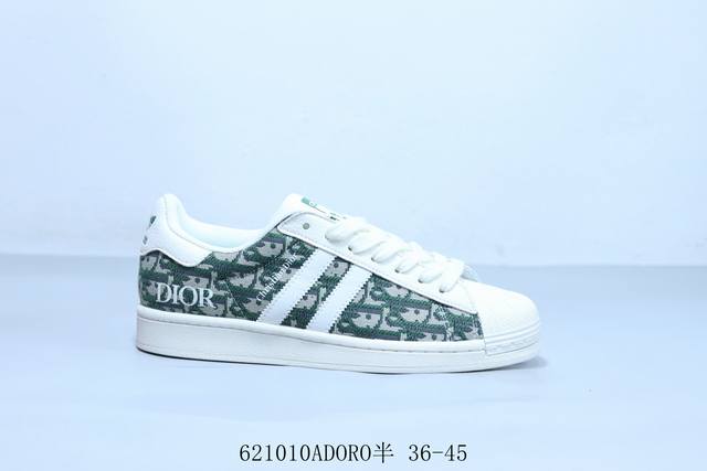 阿迪达斯Adidas三叶草 Superstar贝壳头经典百搭休闲运动板鞋 古驰 货号 Jy8914 6 10Adoro半 36-45