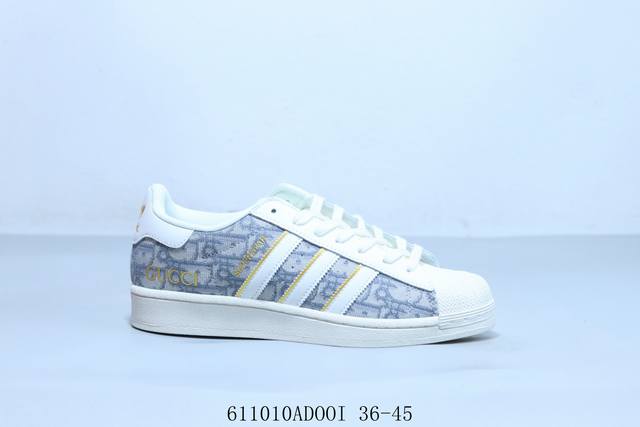 阿迪达斯Adidas三叶草 Originals Superstar 贝壳头系列低帮经典百搭休闲运动板鞋 联名 货号 Bz2525 6 10Adooi 36-45