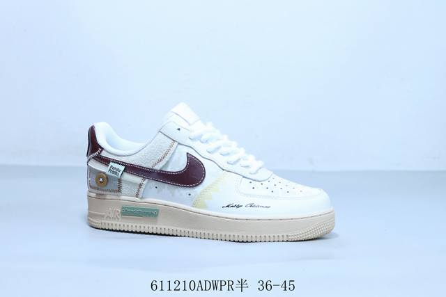耐克 Nike Air Force 1 Af1耐克 低帮空军一号休闲板鞋 货号 Cw2288-111 611210Adwpr半 36-45
