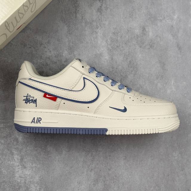 本地 核心私 Nike Air Force 1 '07 Low “斯图西联名”空军一号 低帮 运动休闲鞋 折边针车 工艺难度大 原楦头原纸板 原装鞋盒 定制五金