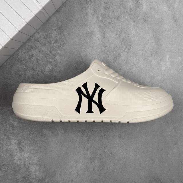 本地 核心私 Ny Mlb Chunky Liner Mule 纽约洋基队 夏季穆勒厚底居家休闲拖鞋 原厂代工轻量发泡鞋底#环保复合去臭材质 货号：3Asqc0