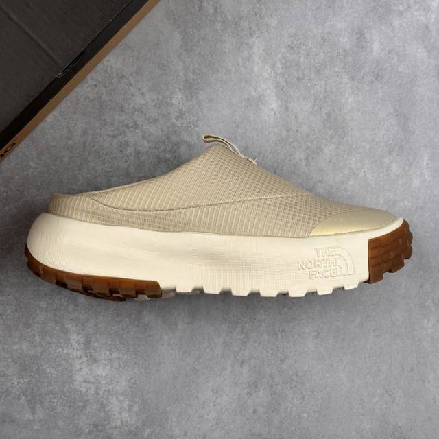本地 核心私 公司级The North Face M Never Stop Mule 北面舒适百搭防滑耐磨低帮生活半拖休闲鞋 织物的鞋面透气性十足 泡棉中底5C
