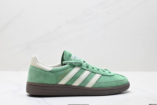公司级Adidas Handball Spezial 官方正确版本 阿迪达斯经典款 复古休闲板鞋 全鞋采用反毛皮制作 牛筋耐磨大底 承载青春情怀的板鞋 经典三条