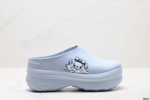 公司级Adidas Originals Adifom Stan Smith Mule 运动凉鞋穆勒厨师鞋 原鞋开模无明显毛边 欧索莱颗粒防臭透气鞋垫 原厂高弹环