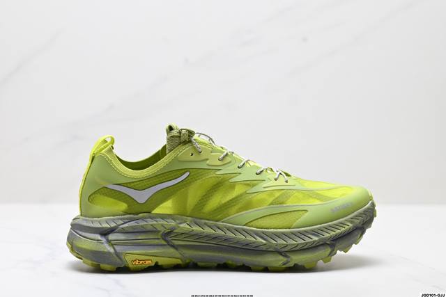 公司级Satisfy X Hoka Running Mafate Trail 全新配色 网面透气 运动鞋 此球鞋继承了Hoka的经典越野鞋型Mafate Spe