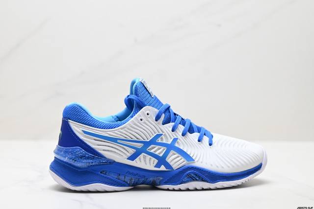 公司级Asics Court Ff 2 Novak Clay 亚瑟士 耐磨透气 低帮专业网球鞋 适用于所有球场的网球鞋 主要是硬地球场 追求日常练习的耐用性和反