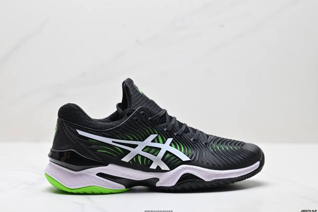 公司级Asics Court Ff 2 Novak Clay 亚瑟士 耐磨透气 低帮专业网球鞋 适用于所有球场的网球鞋 主要是硬地球场 追求日常练习的耐用性和反