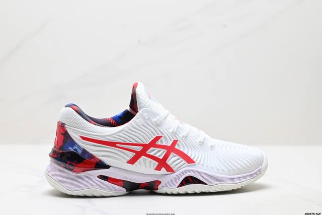 公司级Asics Court Ff 2 Novak Clay 亚瑟士 耐磨透气 低帮专业网球鞋 适用于所有球场的网球鞋 主要是硬地球场 追求日常练习的耐用性和反