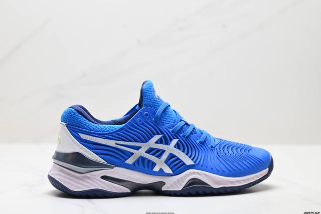 公司级Asics Court Ff 2 Novak Clay 亚瑟士 耐磨透气 低帮专业网球鞋 适用于所有球场的网球鞋 主要是硬地球场 追求日常练习的耐用性和反