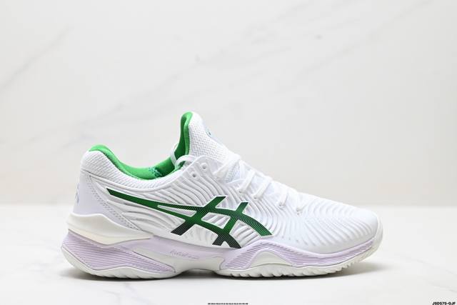 公司级Asics Court Ff 2 Novak Clay 亚瑟士 耐磨透气 低帮专业网球鞋 适用于所有球场的网球鞋 主要是硬地球场 追求日常练习的耐用性和反